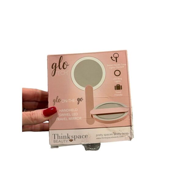 GLO TECH LED COMPACT Mirror Glo On The Go handheld, swivel LED travel mirror - Picture 2 of 4